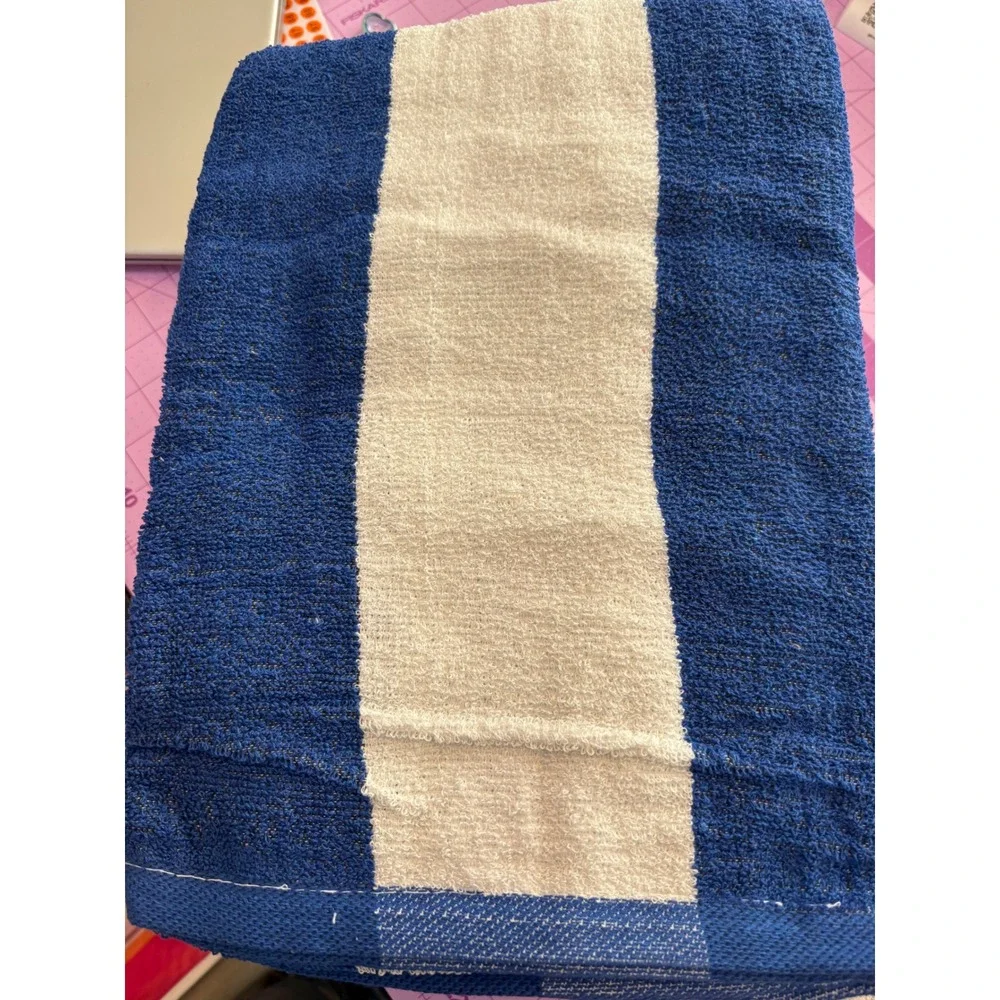 Beach Bundle Mesh Tote Bag, 2 Cabana Striped Towels, 2 Seashell Tumblers